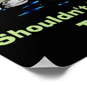 橋の下を歩く ポスター (角)