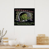 橋の下を歩く ポスター (キッチン)