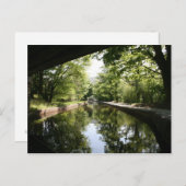 橋の下Llangollen運河はがき ポストカード (正面/裏面)