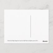 橋の下Llangollen運河はがき ポストカード (裏面)