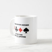 橋の勝負から退くことは無い コーヒーマグカップ (正面左)