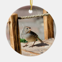 橋の半分を渡る セラミックオーナメント