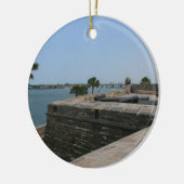 橋の方の城砦からのセント・オーガスチンの眺め セラミックオーナメント (左)