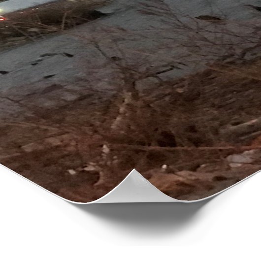 橋の水景 ポスター (角)