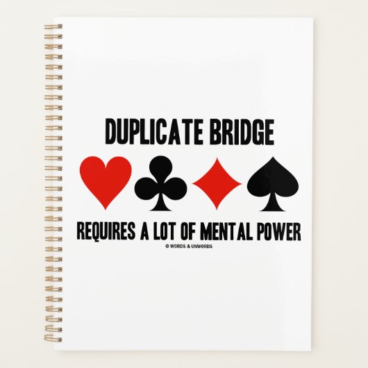 橋の複製には精神的な力が必要だ プランナー手帳 (正面)