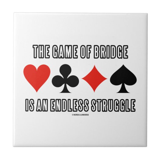 橋の試合は際限の無い戦いだ タイル (正面)