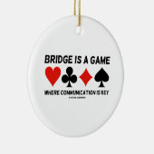 橋はコミュニケーションが主のゲームです セラミックオーナメント (右)