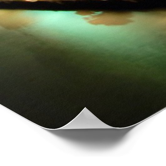 橋は水路を通ってマイアミのダウンタウンに通じる ポスター (角)