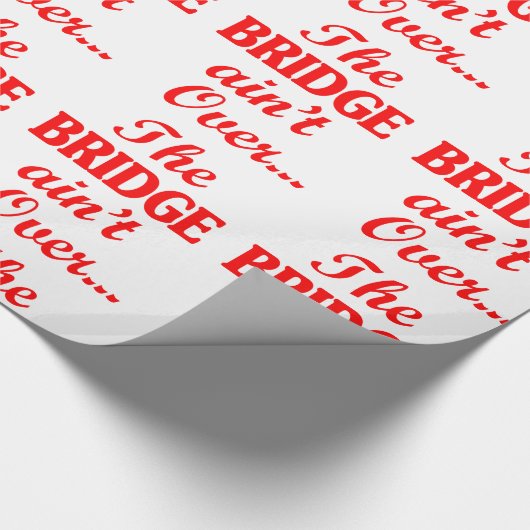 橋は渡ってない… ラッピングペーパー (角)