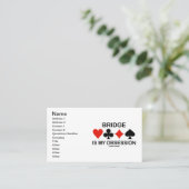 橋は私の固定観念です(カードは橋ユーモアに適します) 名刺 (スタンド正面)