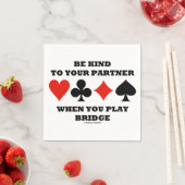 橋を渡る時はパートナーに親切に遊する スタンダードカクテルナプキン (インサイチュ)