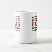 橋を焼く面白いマグカップ コーヒーマグカップ (中央)