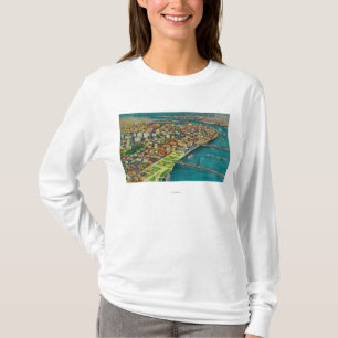 橋を示す空気からのポートランド Tシャツ