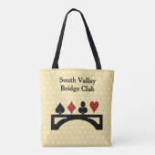 橋トランプゲームのトートバック トートバッグ (裏面)