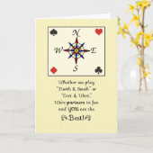 橋パートナー、おもしろいのパートナーのための誕生日 カード (黄色い花)