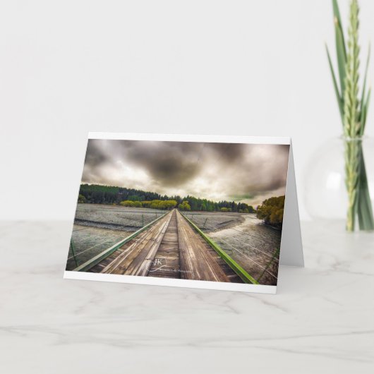 橋交差-湖Tekapoニュージーランド: カード (正面)