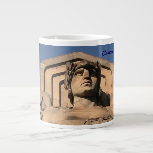 橋保護者(クリーブランド)のジャンボマグ ジャンボコーヒーマグカップ (正面)