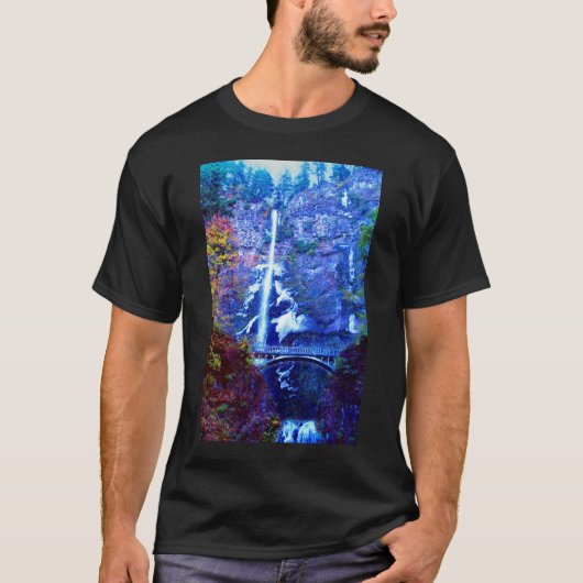 橋及び滝 Tシャツ (正面)