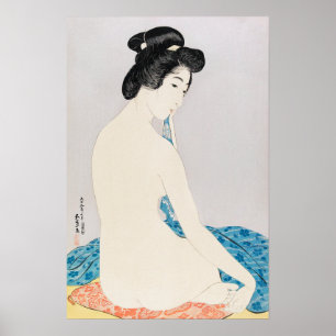 橋口五葉のお風呂の後の女性(1920年) ポスター