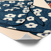 橋口五葉 – 髪を青く染める女性 ポスター (角)