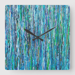 橋壁時計下の水 スクエア壁時計