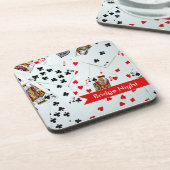 橋夜トランプゲームのコルクのコースター コースター (左側)