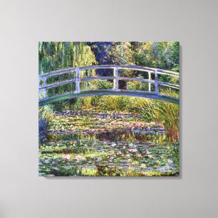 橋日本のと水百合池 キャンバスプリント