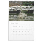 橋日本の橋 カレンダー (2月 2026)