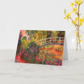 橋日本の橋 |クロード・モネ カード (黄色い花)