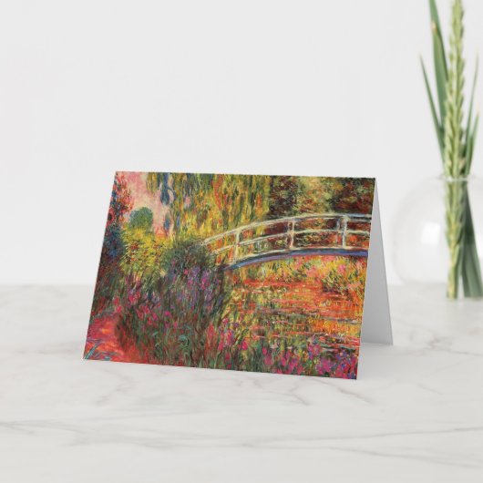 橋日本の橋 |クロード・モネ カード (正面)