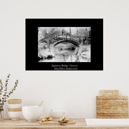 橋日本の橋 ポスター (キッチン)