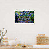 橋日本の – ポンジャポネス – by Claude Monet ポスター (キッチン)