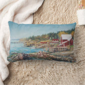 橋枕を渡って ランバークッション (ブランケット)