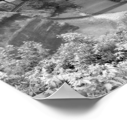 橋渡し渓谷の写真 ポスター (角)