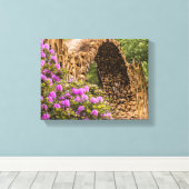 橋芸術のブライダルは運命の運命を個人化します キャンバスプリント (インサイチュ (ウッドフロア))