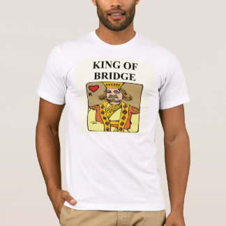 橋複写のゲームプレーヤーの王 Tシャツ