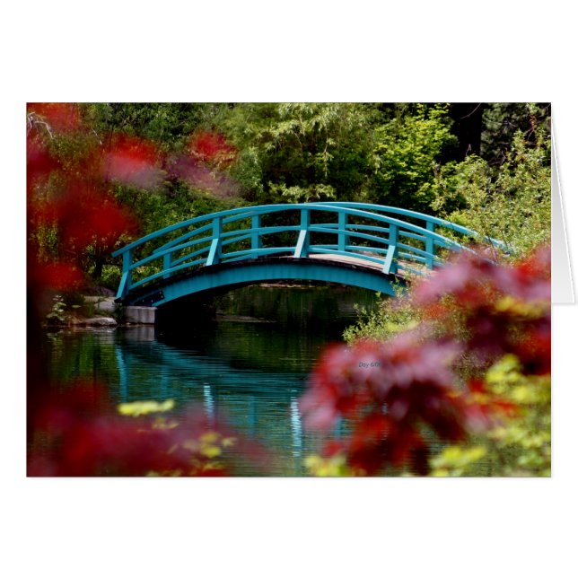 橋、大きい春の庭 (正面横)