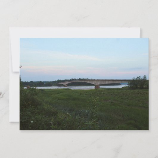 橋 招待状 (正面)