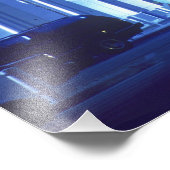 橋、照明下、マイアミ港。 フォトプリント            (角)