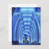 橋、照明下、マイアミ港。 ポストカード (正面/裏面)