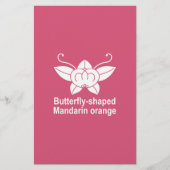 橘胡蝶 便箋 (正面)