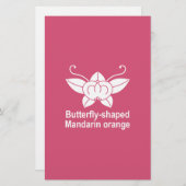 橘胡蝶 便箋 (正面/裏面)