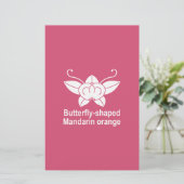 橘胡蝶 便箋 (スタンド正面)