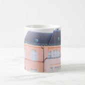 橙白コンクリート建物 コーヒーマグカップ (中央)