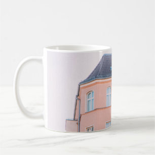 橙白コンクリート建物 コーヒーマグカップ