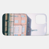 橙白コンクリート建物 Case-Mate iPhoneケース (裏面 (横))