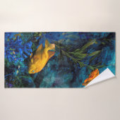 橙青色海 バスタオル (バスタオル)