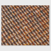 橙黒屋根板 ラッピングペーパー (フラット)