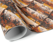 橙黒屋根板 ラッピングペーパー (ロールコーナー)