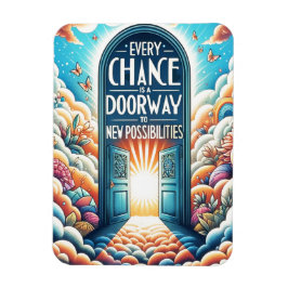 機会あるごとに戸口がある マグネット